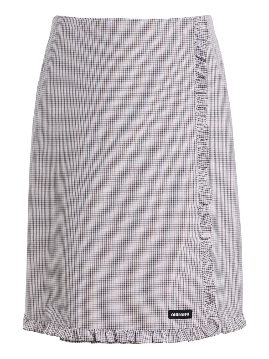 Checkered Cotton Midi Skirt Checkered Cotton Midi Skirt