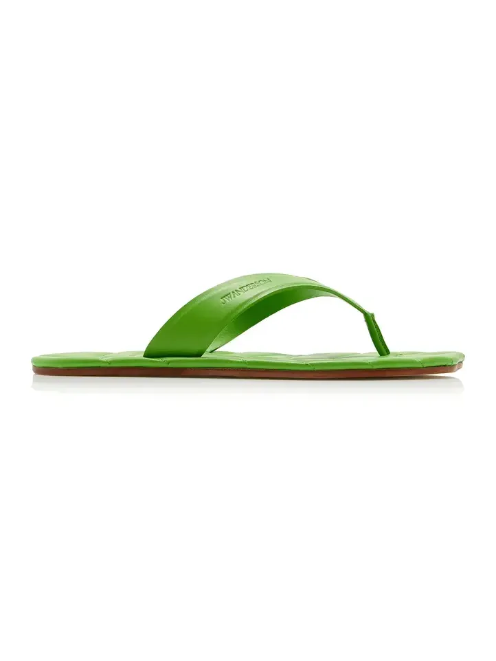 Leaf Leather Slides Leaf Leather Slides