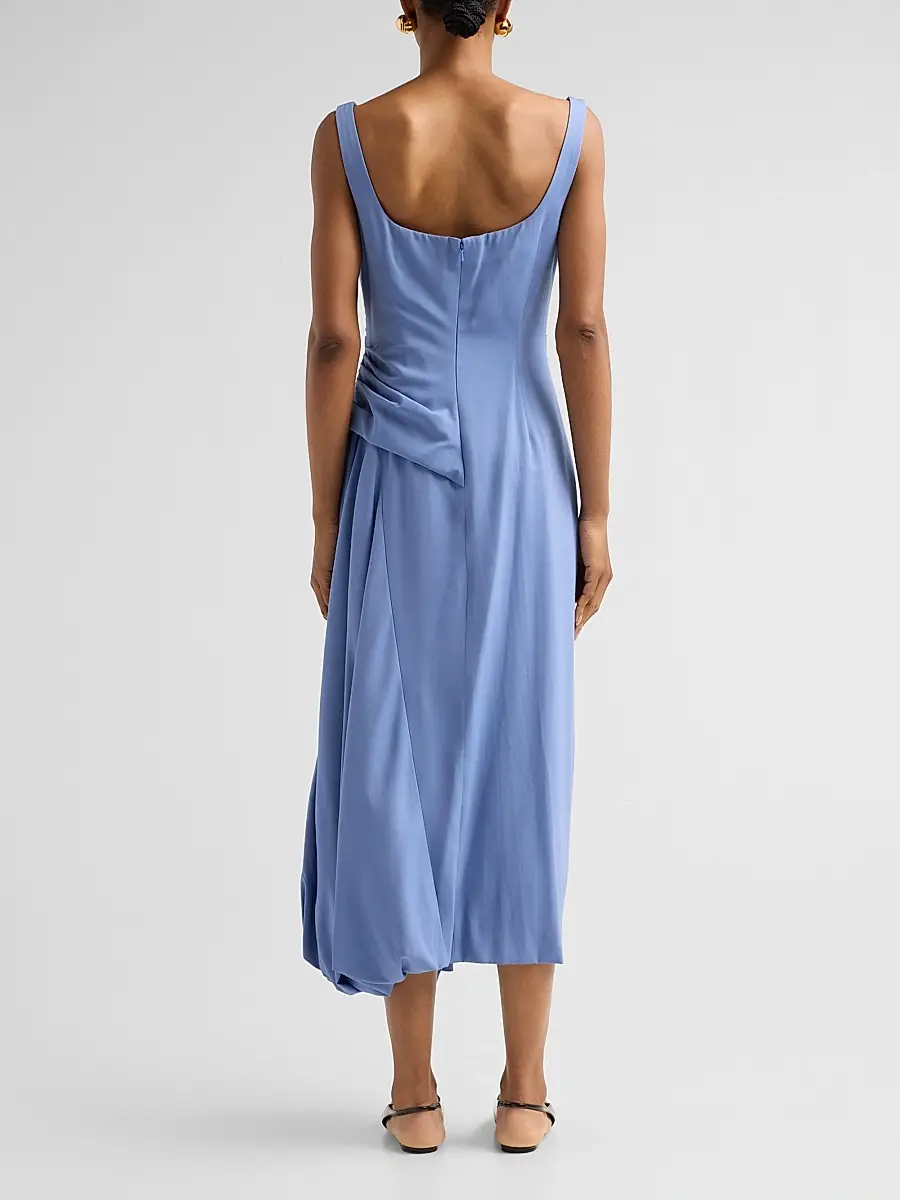 Lela Rose Women's Faille Bubble Midi Dress | Thumbnail 3 Lela Rose Women's Faille Bubble Midi Dress | Thumbnail 3