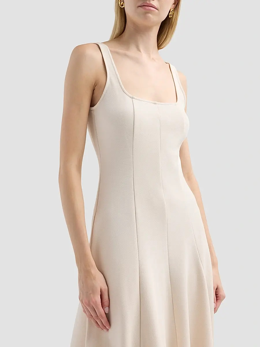 Vince Women's Square Neck Seamed Midi-Dress | Thumbnail 5