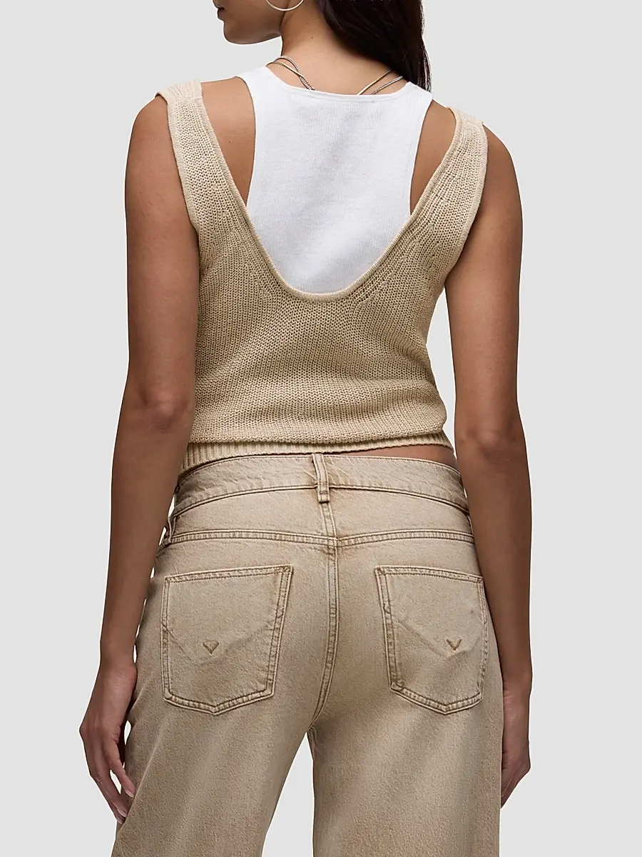 Hudson Jeans Women's Layered Sweater Tank | Thumbnail 6 Hudson Jeans Women's Layered Sweater Tank | Thumbnail 6