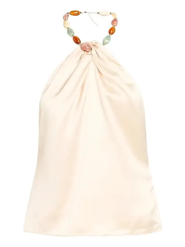 Women's Milani Beaded Necklace Halter Top Women's Milani Beaded Necklace Halter Top