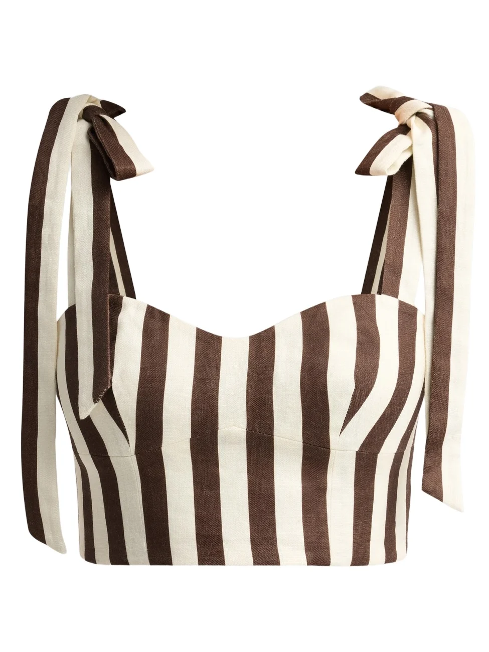 Women's Faiza Stripe Linen Tie Strap Top Women's Faiza Stripe Linen Tie Strap Top