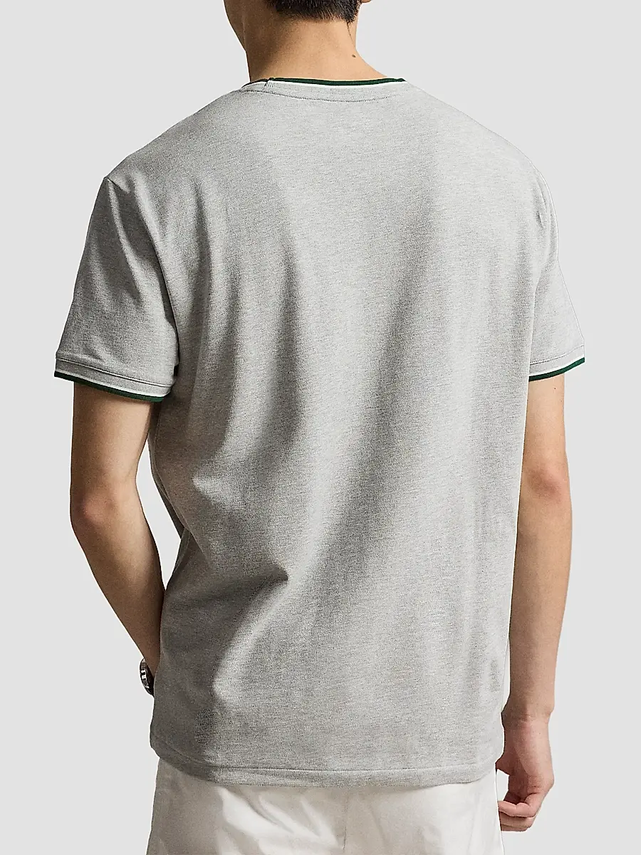 Polo Ralph Lauren Men's Stretch Mesh Crewneck T-Shirt - Spring Heather | Thumbnail 3 Polo Ralph Lauren Men's Stretch Mesh Crewneck T-Shirt - Spring Heather | Thumbnail 3