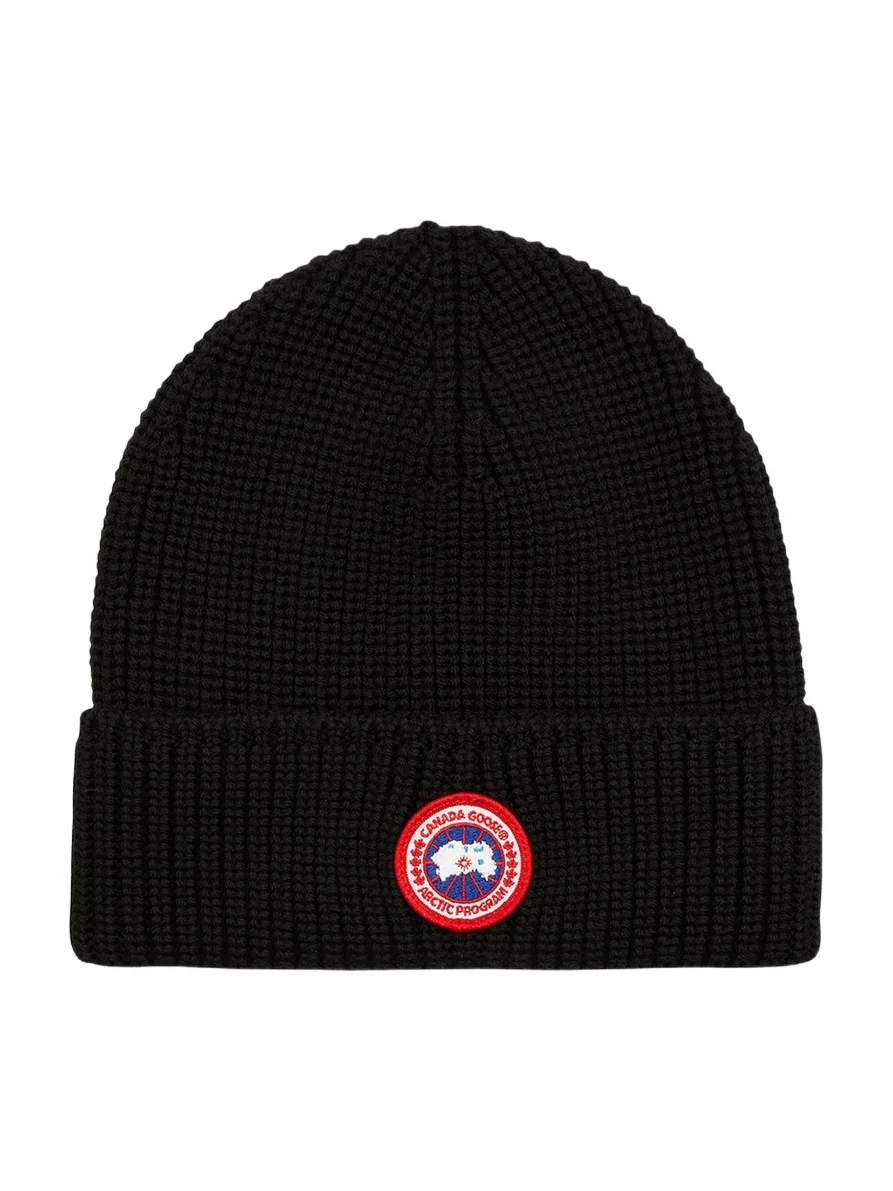 Men's Arctic Logo Patch Wool Beanie Men's Arctic Logo Patch Wool Beanie