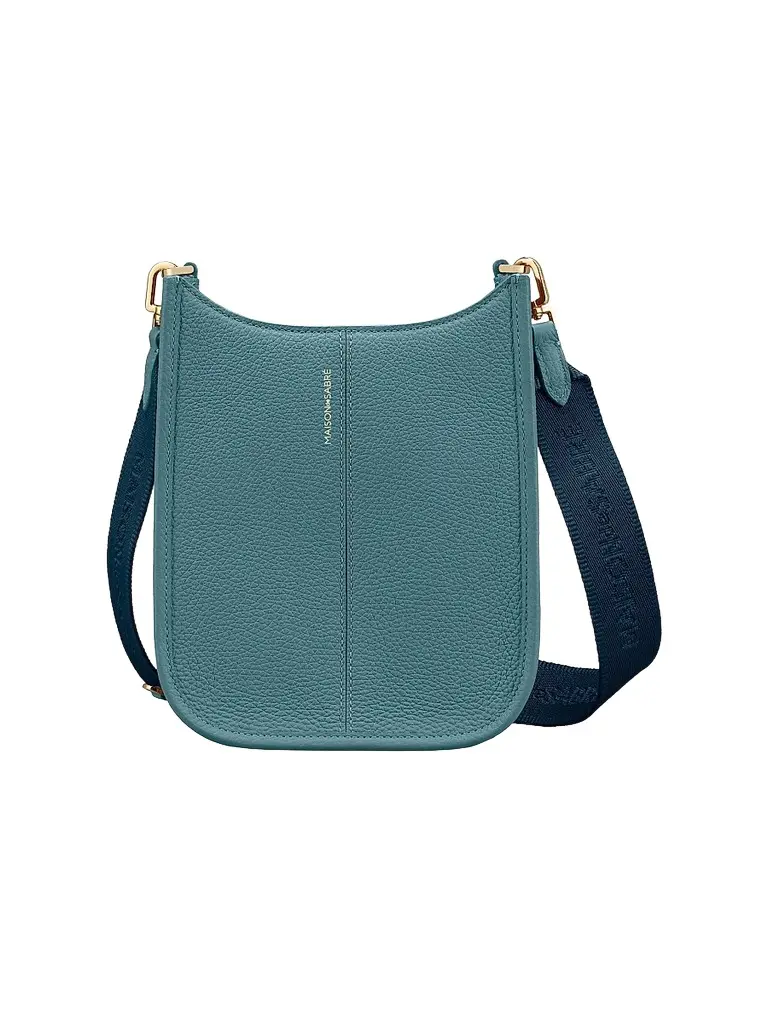 MAISON de SABRÉ Women's Mini Leather Saddle Bag - Bondi Blue | Image 1 MAISON de SABRÉ Women's Mini Leather Saddle Bag - Bondi Blue | Image 1