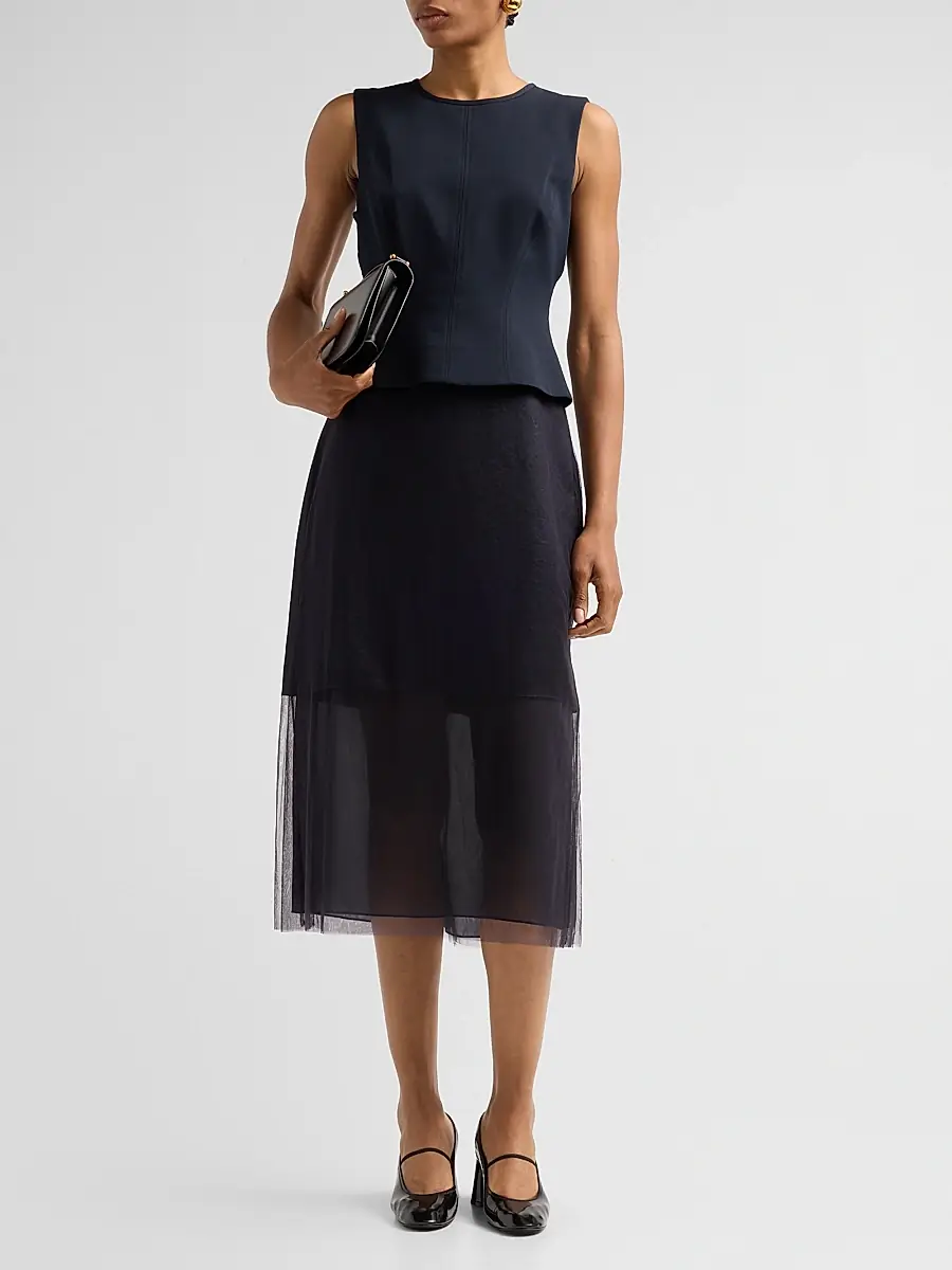 Jason Wu Collection Women's Cady Layered Sleeveless Cocktail Dress | Thumbnail 2 Jason Wu Collection Women's Cady Layered Sleeveless Cocktail Dress | Thumbnail 2