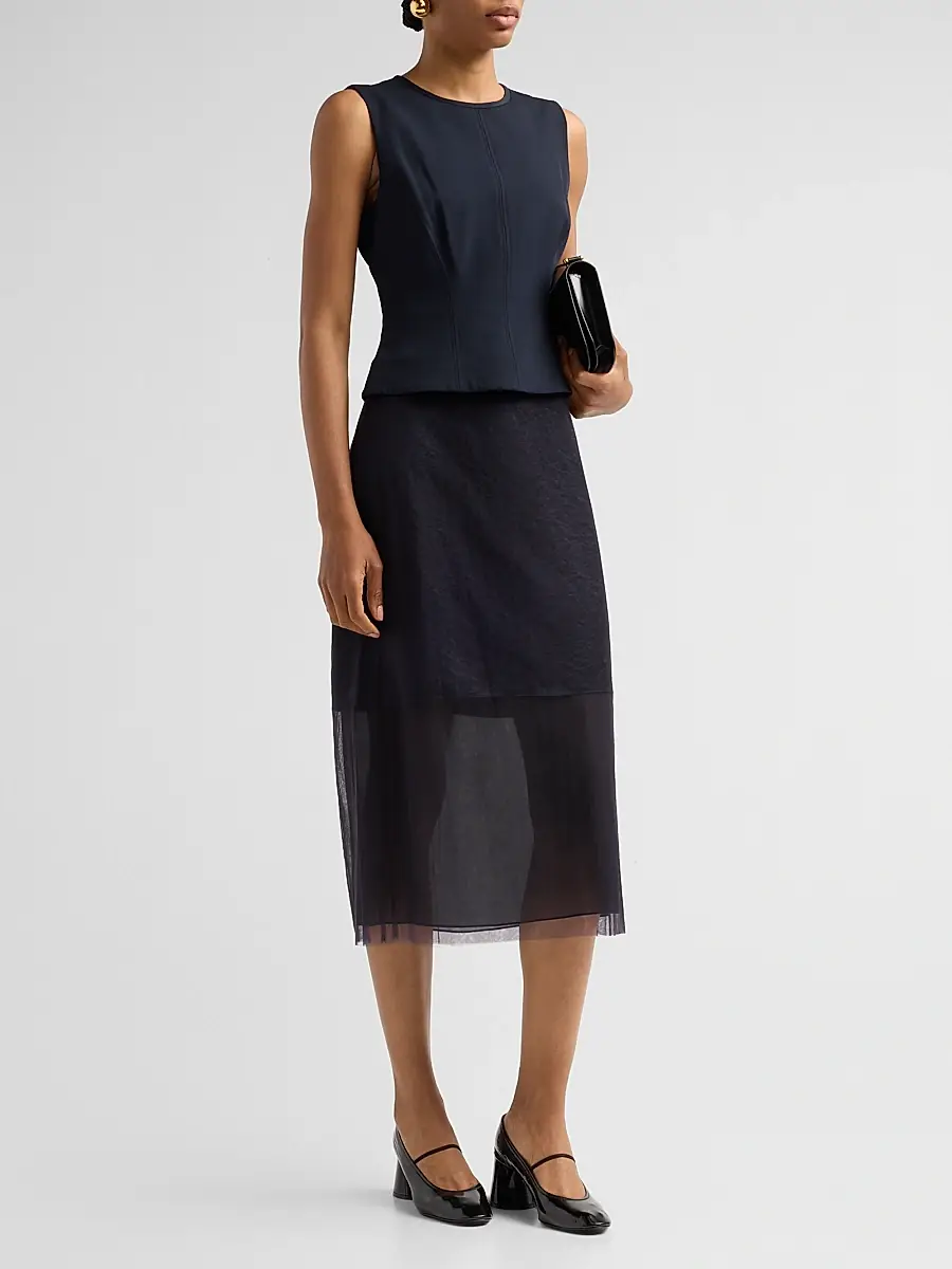Jason Wu Collection Women's Cady Layered Sleeveless Cocktail Dress | Thumbnail 4 Jason Wu Collection Women's Cady Layered Sleeveless Cocktail Dress | Thumbnail 4