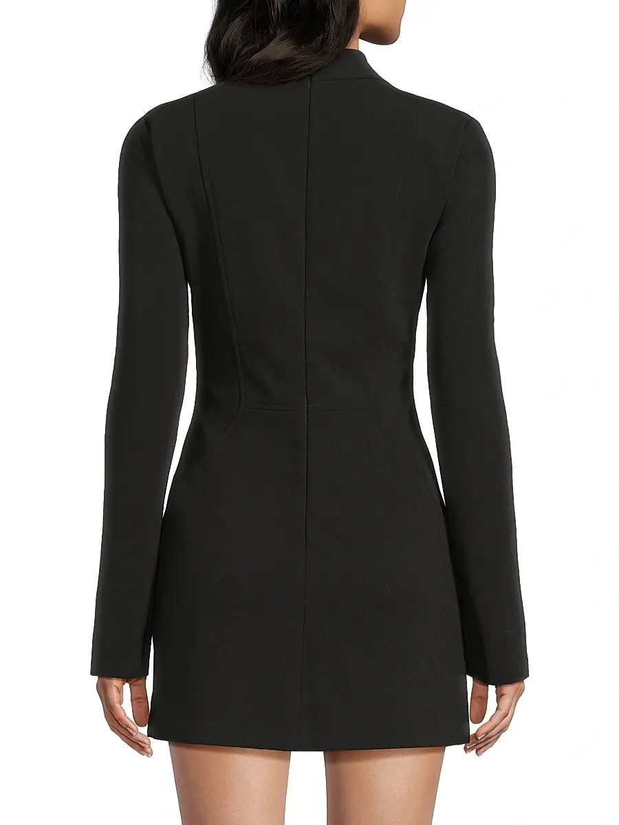 BLACK HALO Women's Kenna Stretch-Crepe Micro-Minidress | Thumbnail 5 BLACK HALO Women's Kenna Stretch-Crepe Micro-Minidress | Thumbnail 5