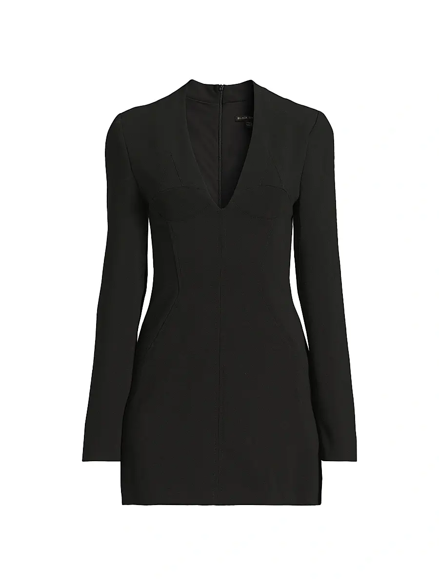 BLACK HALO Women's Kenna Stretch-Crepe Micro-Minidress - Black - Size 10 | Image 1 BLACK HALO Women's Kenna Stretch-Crepe Micro-Minidress - Black - Size 10 | Image 1