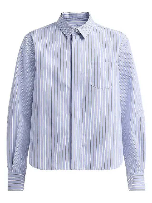 Women's Cotton Poplin Striped Shirt Women's Cotton Poplin Striped Shirt