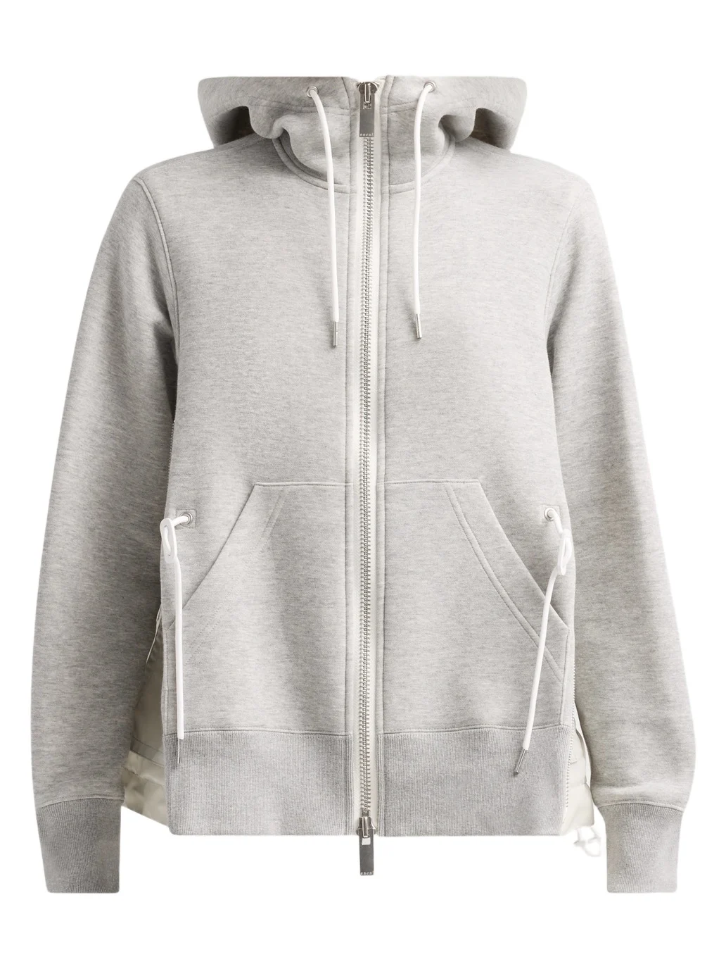 Sacai Women's Sponge Sweat Nylon Twill Hoodie