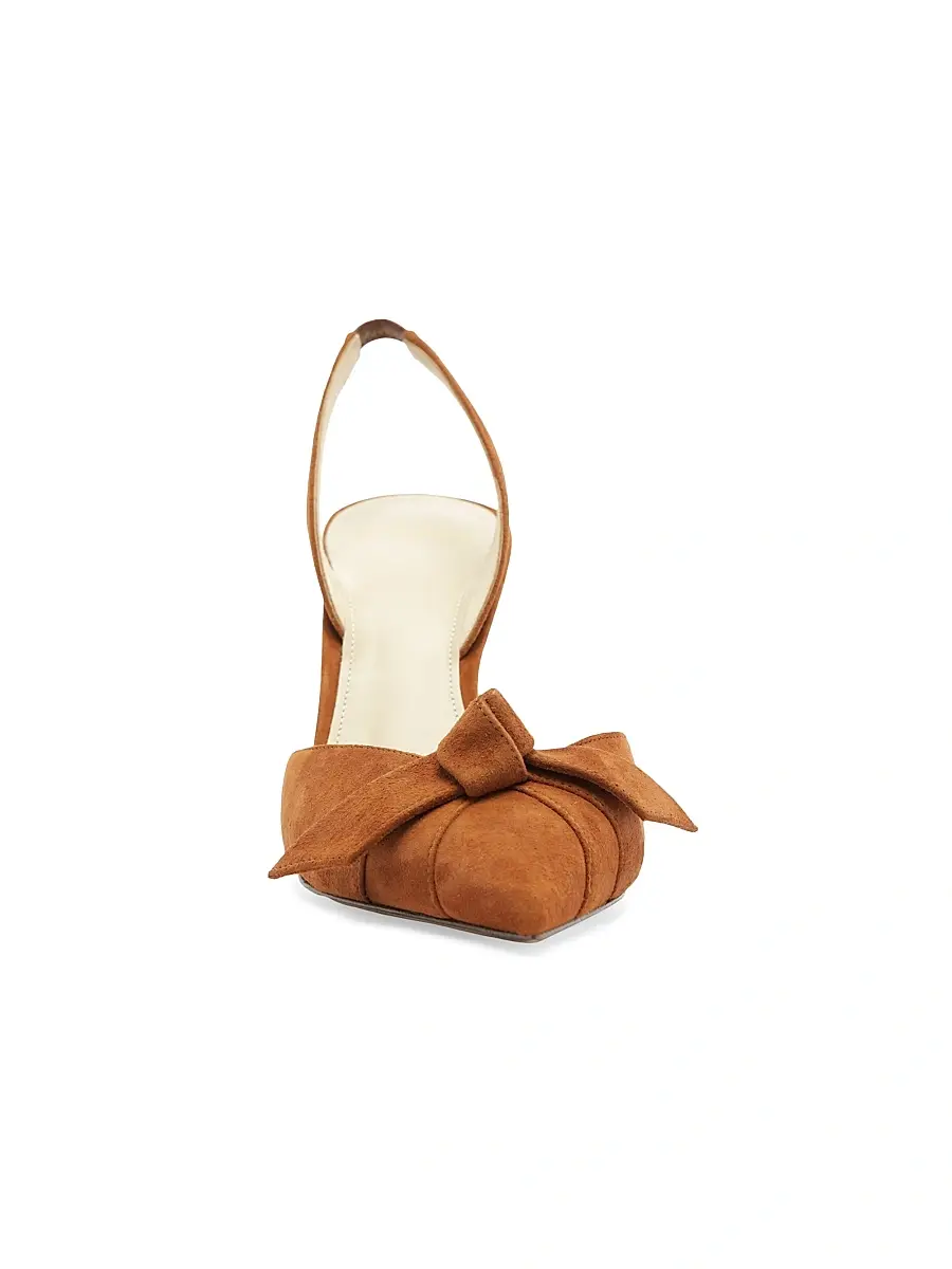Alexandre Birman Women's Clarita 85MM Suede Slingback Pumps | Thumbnail 6 Alexandre Birman Women's Clarita 85MM Suede Slingback Pumps | Thumbnail 6