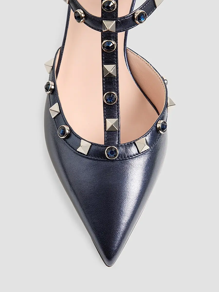 Valentino Women's Rockstud 65MM Pumps in Laminated Nappa Leather | Thumbnail 5 Valentino Women's Rockstud 65MM Pumps in Laminated Nappa Leather | Thumbnail 5