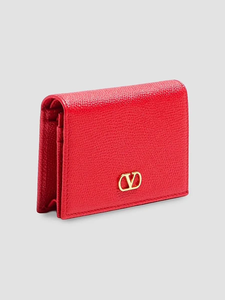 Valentino Women's VLogo Signature Grainy Calfskin Leather Wallet | Thumbnail 4 Valentino Women's VLogo Signature Grainy Calfskin Leather Wallet | Thumbnail 4