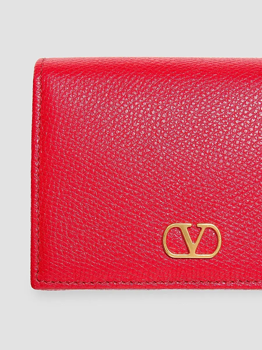 Valentino Women's VLogo Signature Grainy Calfskin Leather Wallet | Thumbnail 5 Valentino Women's VLogo Signature Grainy Calfskin Leather Wallet | Thumbnail 5