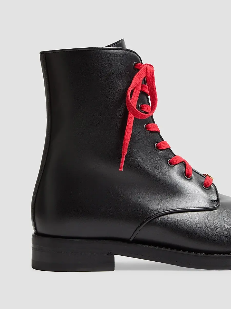 Valentino Men's Punx Calfskin Combat Boots | Thumbnail 6 Valentino Men's Punx Calfskin Combat Boots | Thumbnail 6