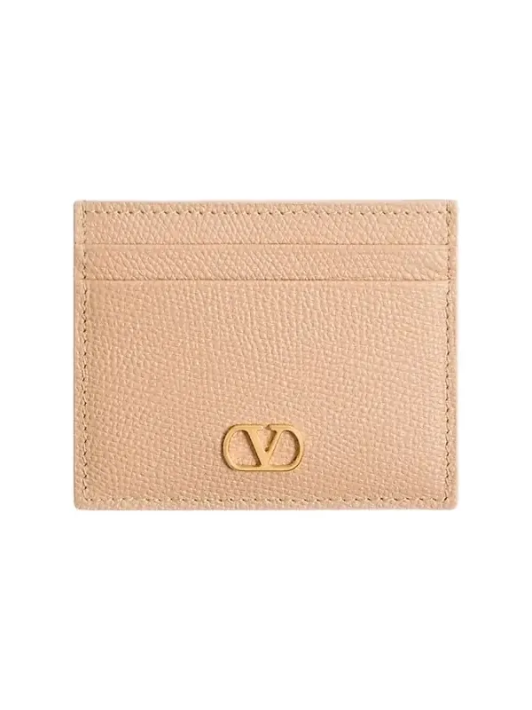 Women's VLogo Signature Grainy Calfskin Card Holder