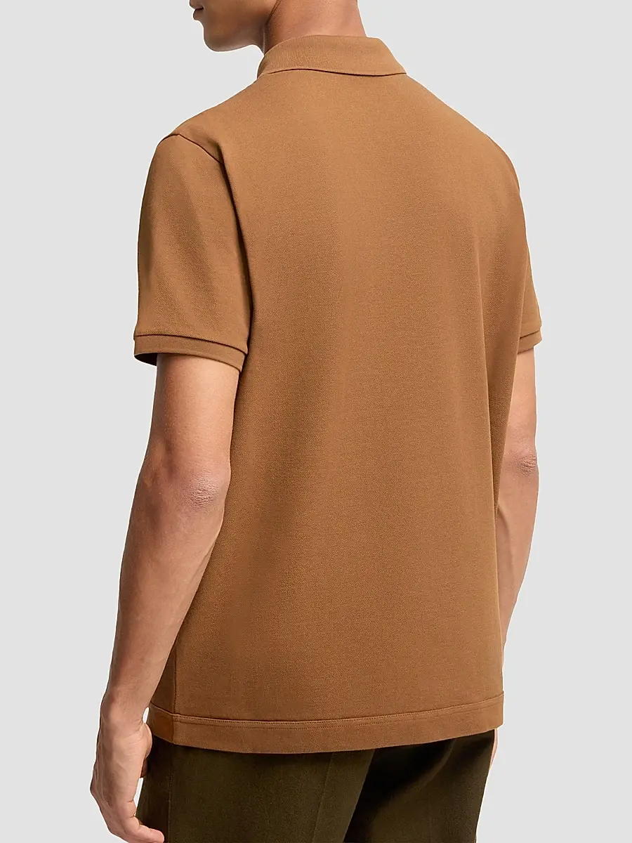 Moncler Men's Polo Shirt in Cotton Piquet | Thumbnail 3 Moncler Men's Polo Shirt in Cotton Piquet | Thumbnail 3