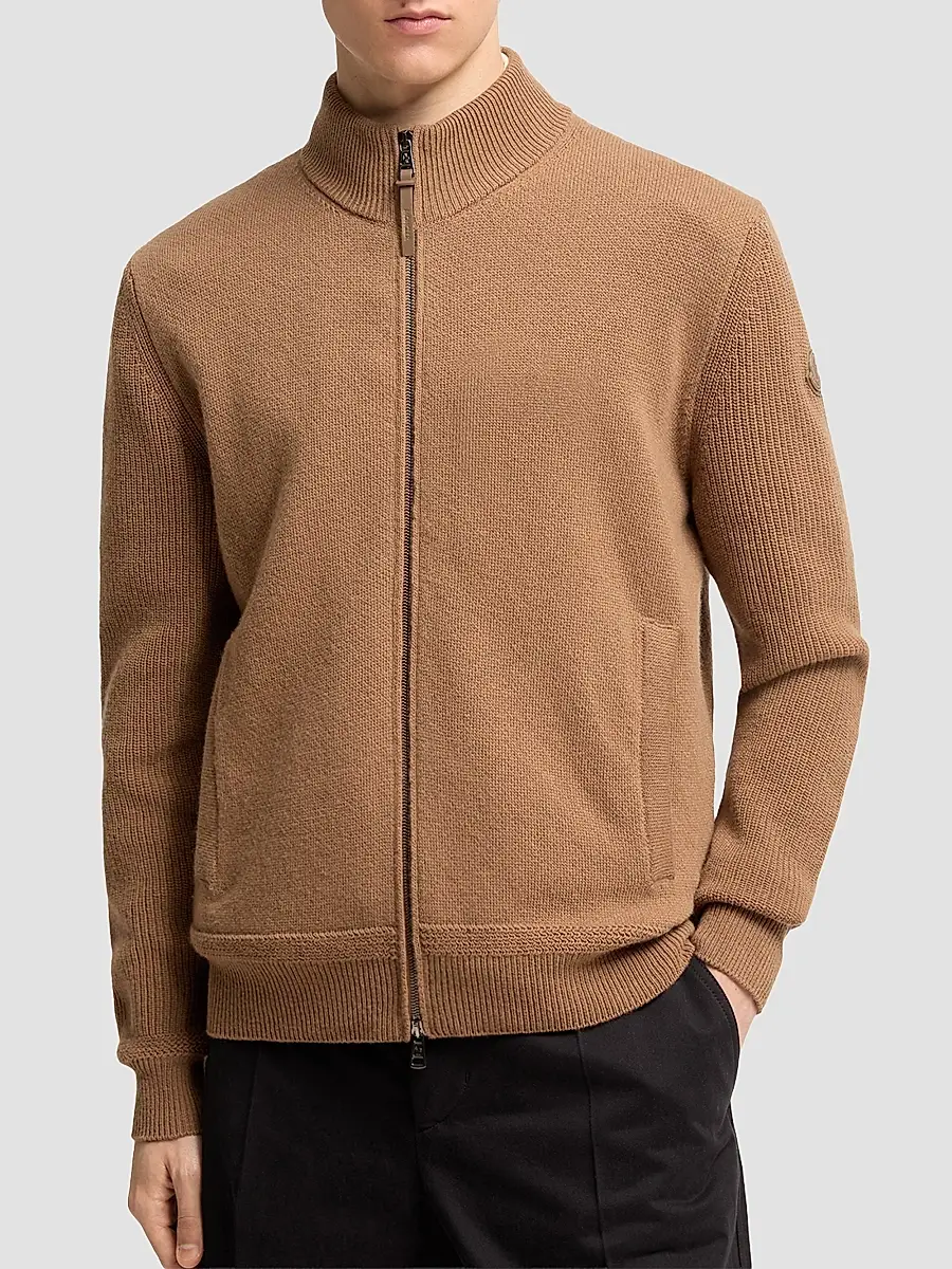 Moncler Men's Cardigan in Wool and Cashmere | Thumbnail 2 Moncler Men's Cardigan in Wool and Cashmere | Thumbnail 2