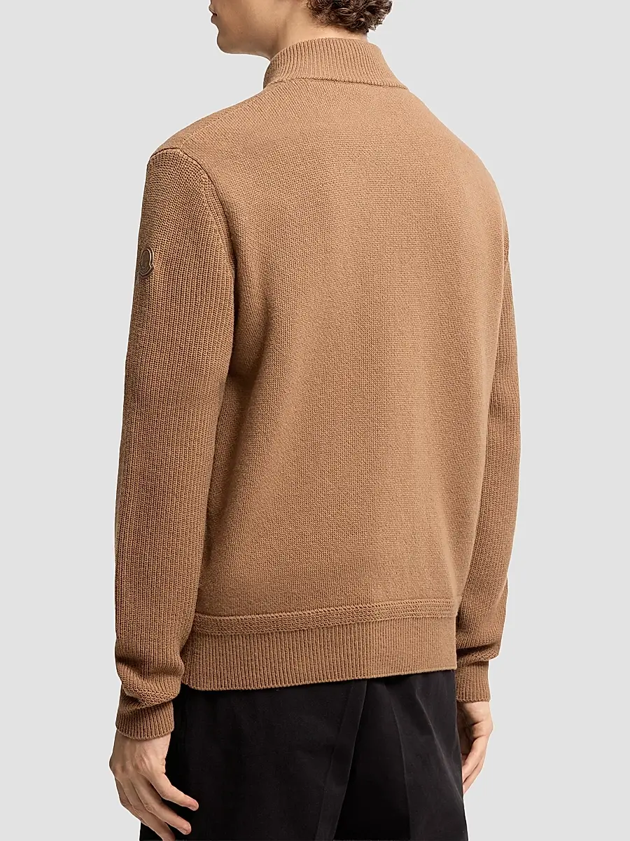 Moncler Men's Cardigan in Wool and Cashmere | Thumbnail 3 Moncler Men's Cardigan in Wool and Cashmere | Thumbnail 3