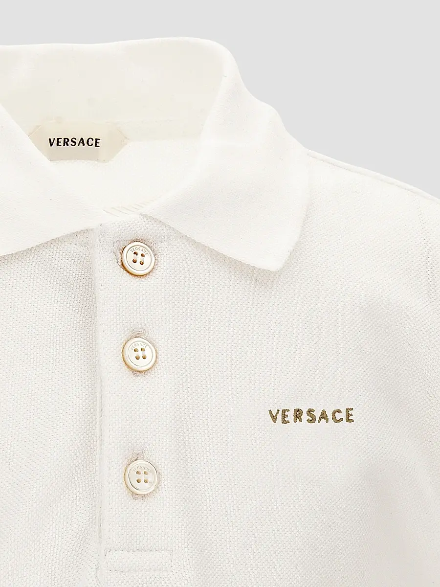 Versace Boy's Little Boy's & Boy's Logo Piqué Polo Shirt | Thumbnail 5