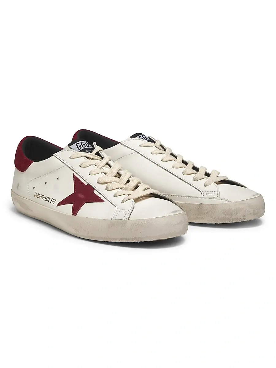 Golden Goose Unisex Super-Star Leather Low-Top Sneakers | Thumbnail 2