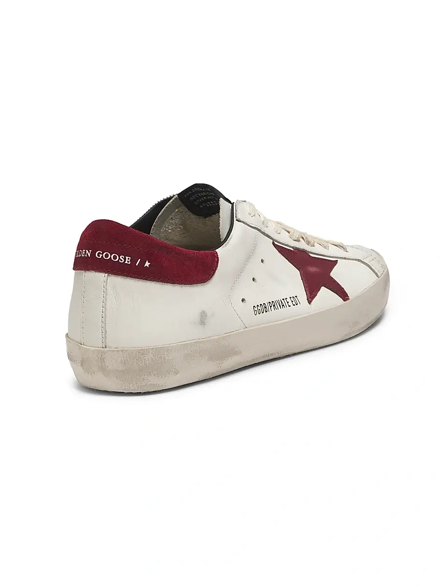 Golden Goose Unisex Super-Star Leather Low-Top Sneakers | Thumbnail 3