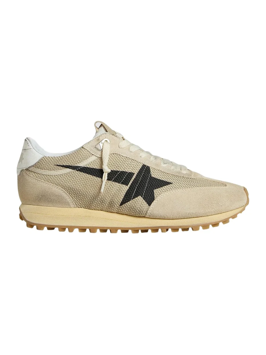 Men's Marathon Mesh & Suede Low-Top Running Sneakers