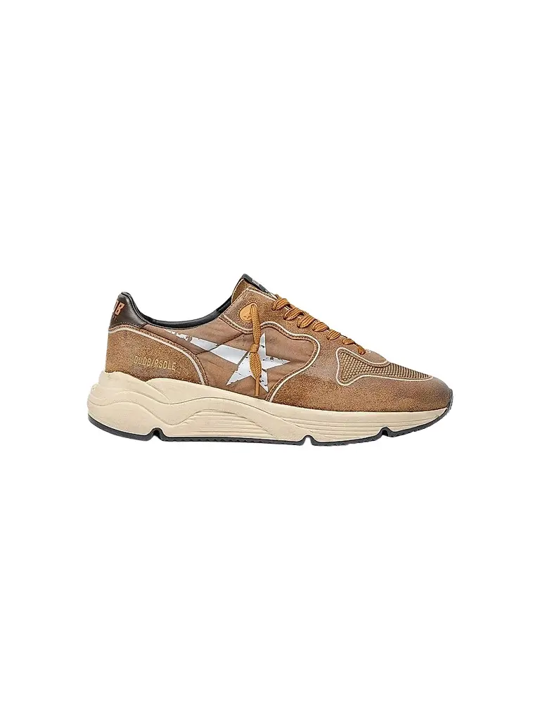 Golden Goose Men's Running Sole Suede & Mesh Low-Top Sneakers | Image 1 Golden Goose Men's Running Sole Suede & Mesh Low-Top Sneakers | Image 1