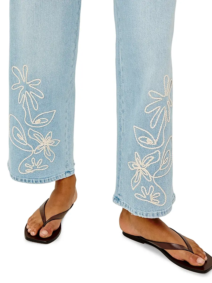 RAILS Women's Getty Embroidered Wide-Leg Crop Jeans | Thumbnail 7 RAILS Women's Getty Embroidered Wide-Leg Crop Jeans | Thumbnail 7