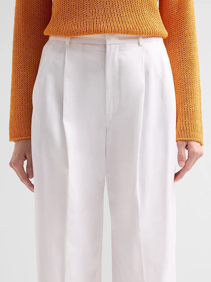 Vince Women's Camille Cotton-Blend Mid-Rise Wide-Leg Trousers | Thumbnail 5 Vince Women's Camille Cotton-Blend Mid-Rise Wide-Leg Trousers | Thumbnail 5