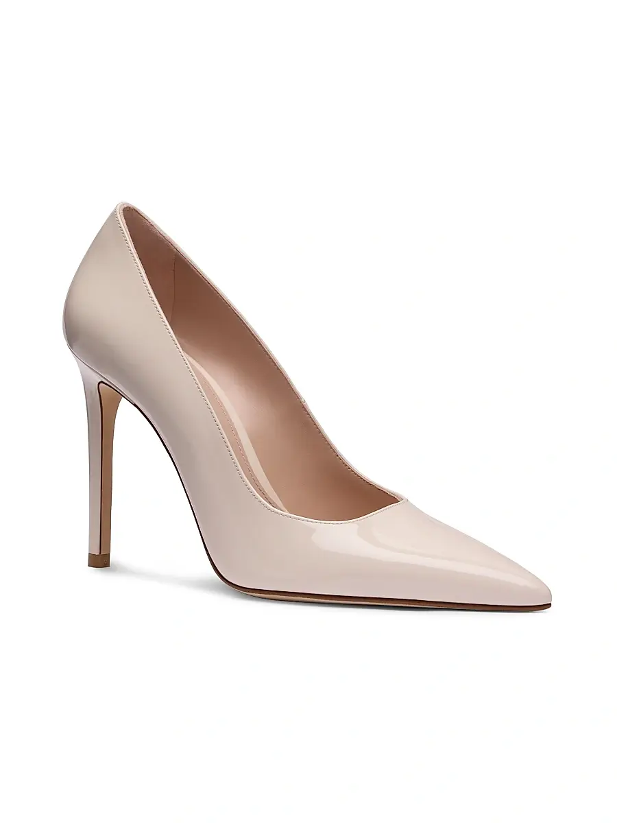 Stuart Weitzman Women's Power 100MM Patent Leather Pumps | Thumbnail 2