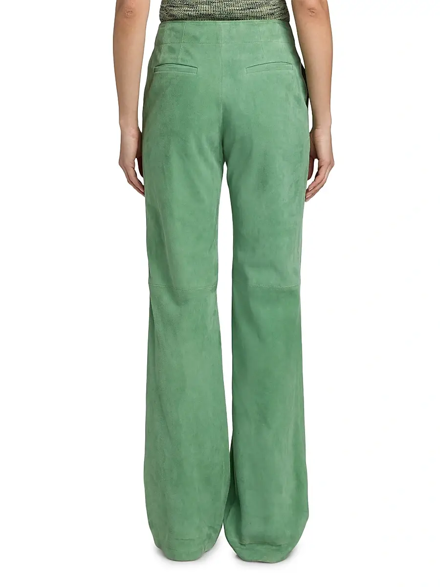 Ulla Johnson Women's Freja Suede Straight-Leg Pants | Thumbnail 5 Ulla Johnson Women's Freja Suede Straight-Leg Pants | Thumbnail 5