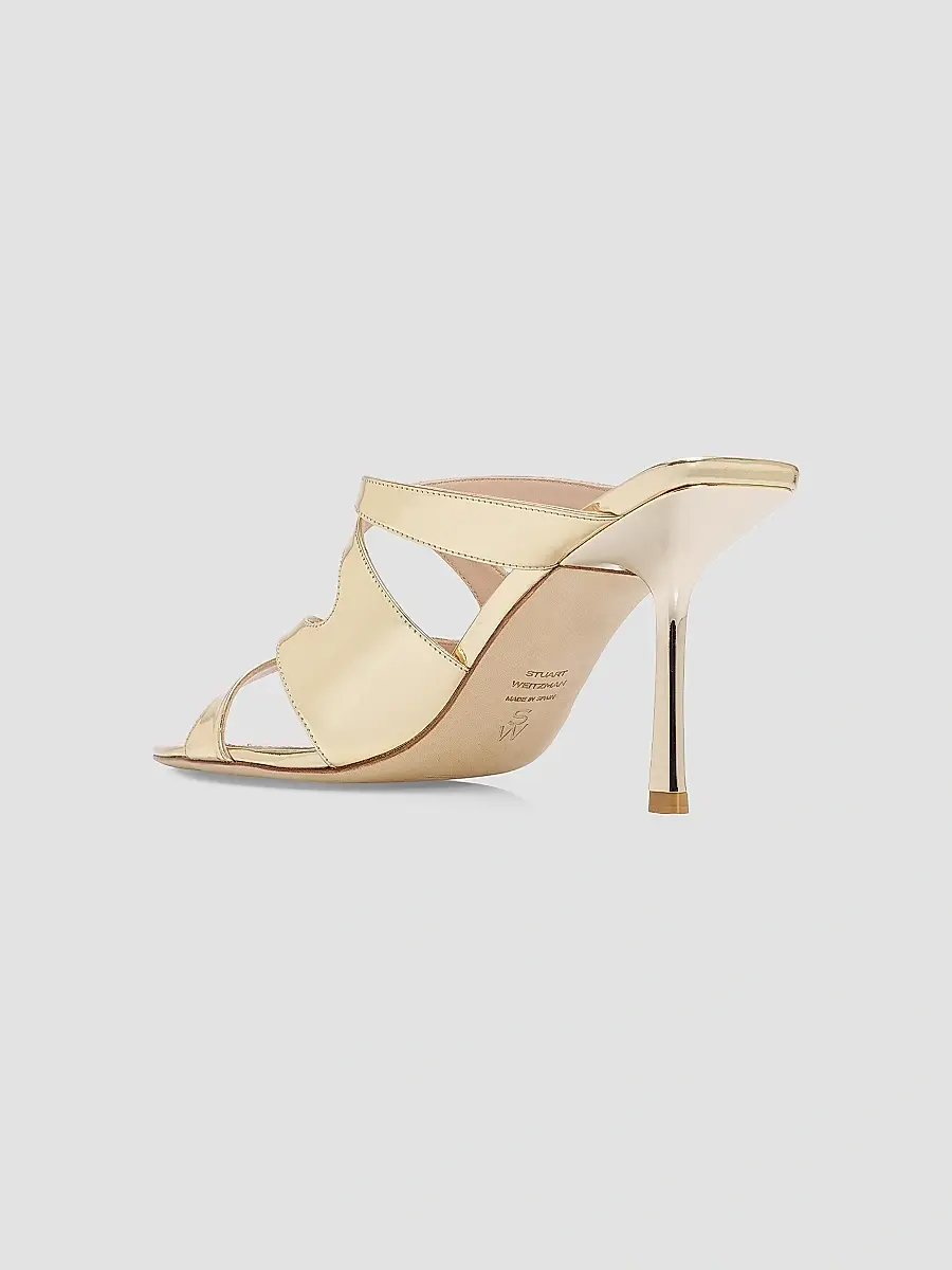 Stuart Weitzman Women's Rubie 85MM Patent Leather Sandals | Thumbnail 3 Stuart Weitzman Women's Rubie 85MM Patent Leather Sandals | Thumbnail 3