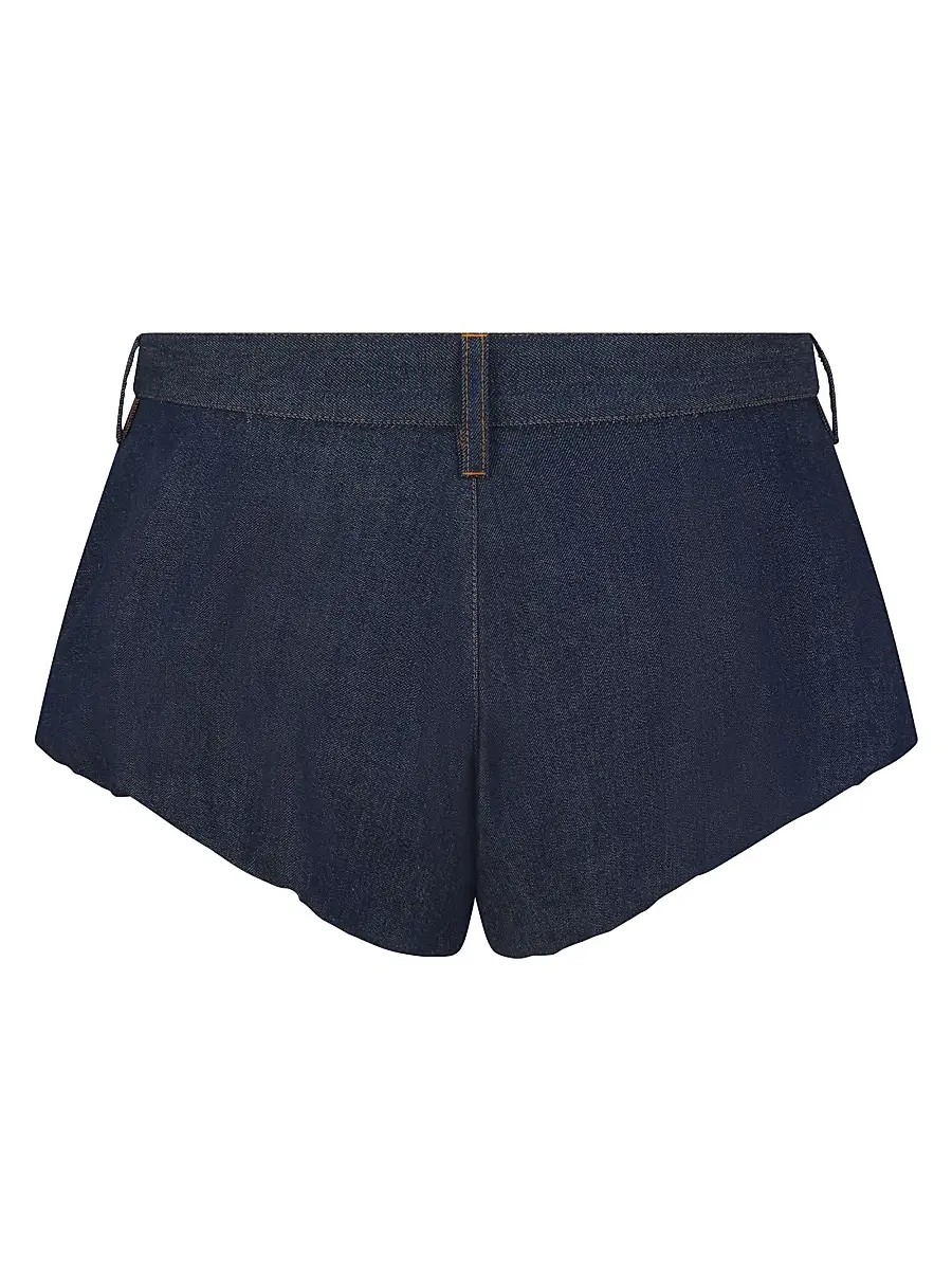 Frame Women's Shell Cotton Denim Shorts | Thumbnail 3 Frame Women's Shell Cotton Denim Shorts | Thumbnail 3
