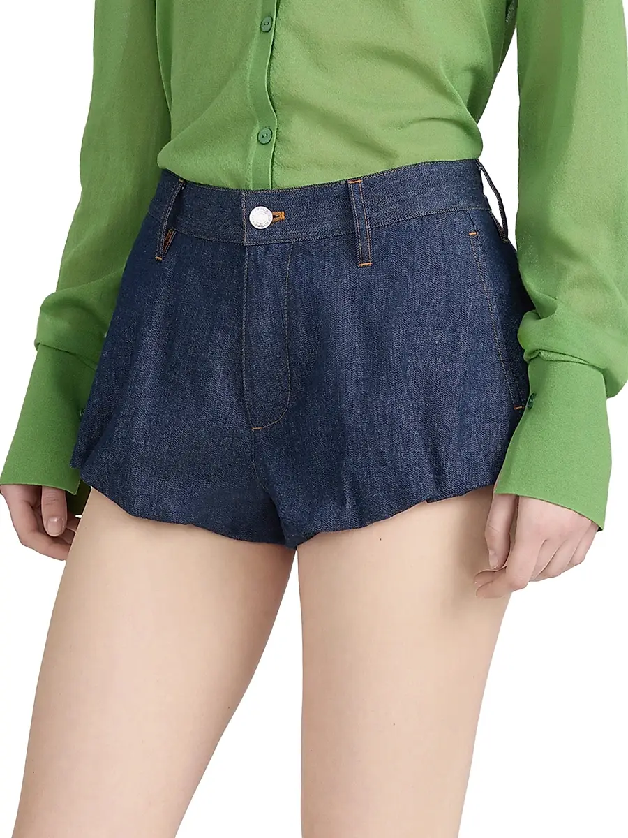 Frame Women's Shell Cotton Denim Shorts | Thumbnail 5 Frame Women's Shell Cotton Denim Shorts | Thumbnail 5