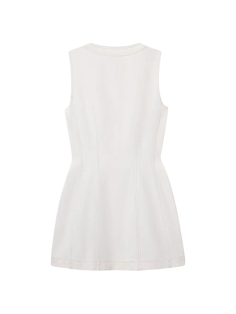Frame Women's The Patch Pocket Denim Minidress | Thumbnail 3