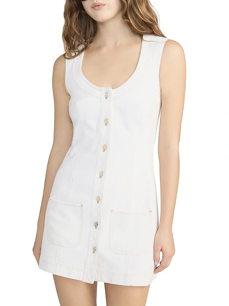 Frame Women's The Patch Pocket Denim Minidress | Thumbnail 4