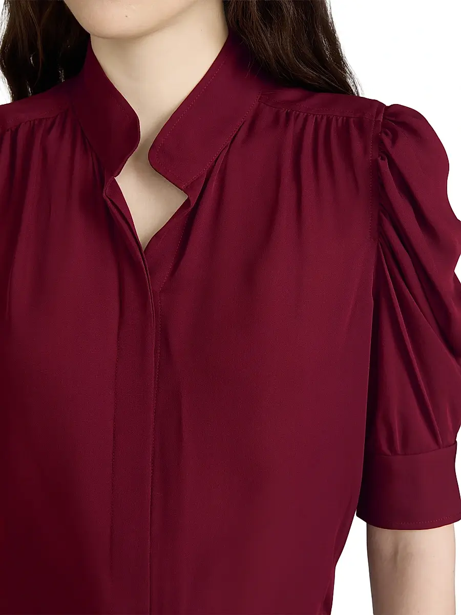 Frame Women's The Gillian Silk Top | Thumbnail 7 Frame Women's The Gillian Silk Top | Thumbnail 7