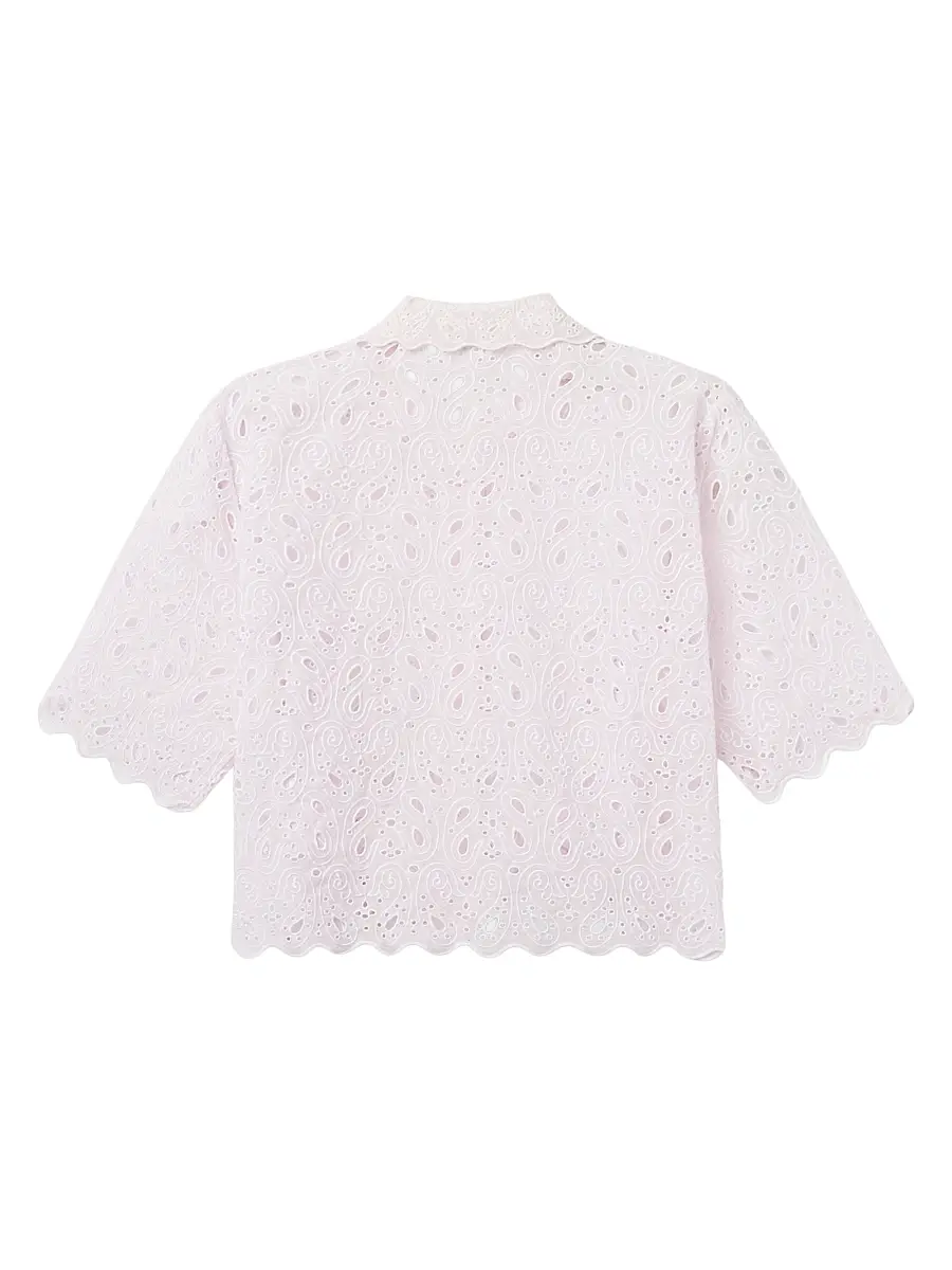 Frame Women's Paisley Eyelet Crop Shirt | Thumbnail 3