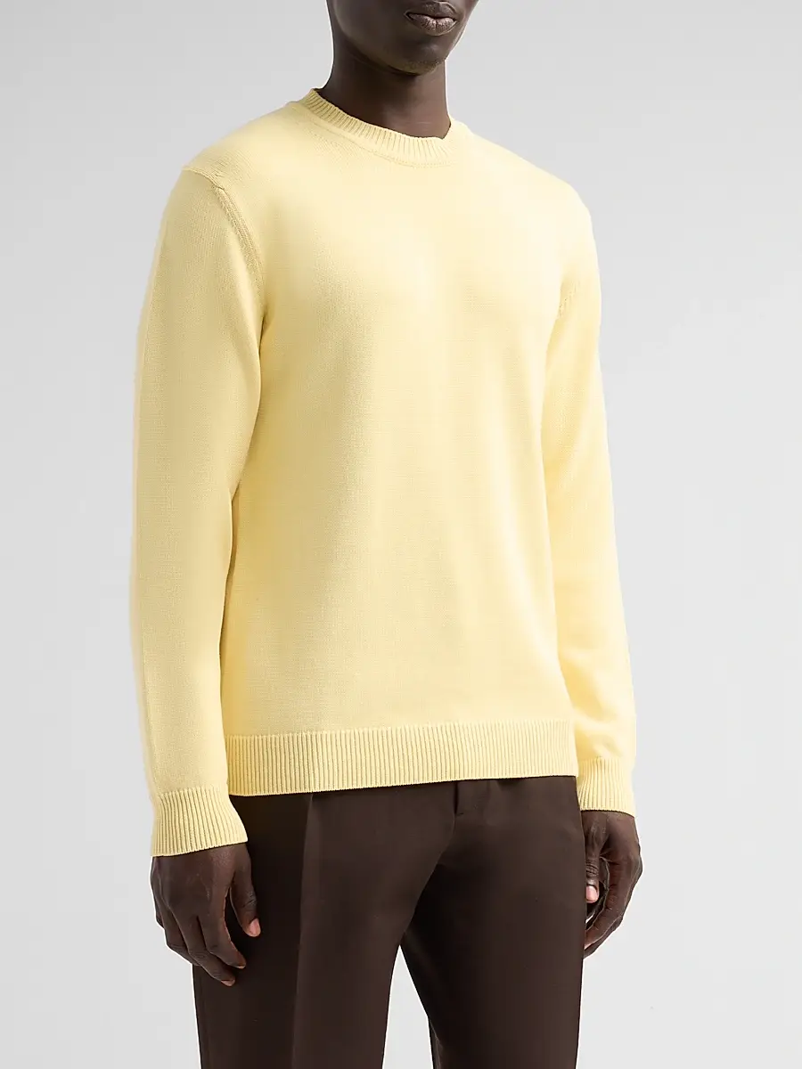Saks Fifth Avenue Men's COLLECTION Cotton Crewneck Sweater | Thumbnail 4 Saks Fifth Avenue Men's COLLECTION Cotton Crewneck Sweater | Thumbnail 4