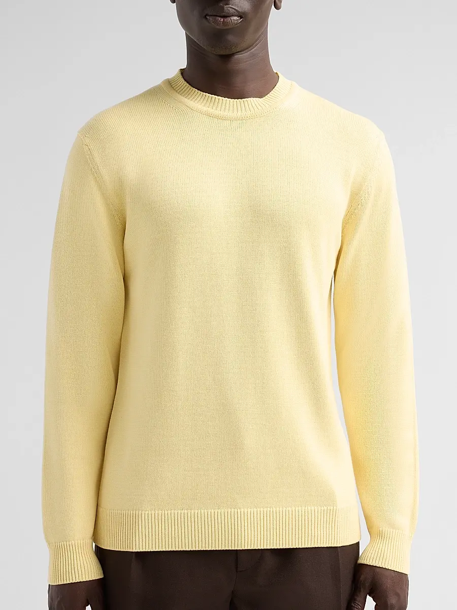 Saks Fifth Avenue Men's COLLECTION Cotton Crewneck Sweater | Thumbnail 5 Saks Fifth Avenue Men's COLLECTION Cotton Crewneck Sweater | Thumbnail 5