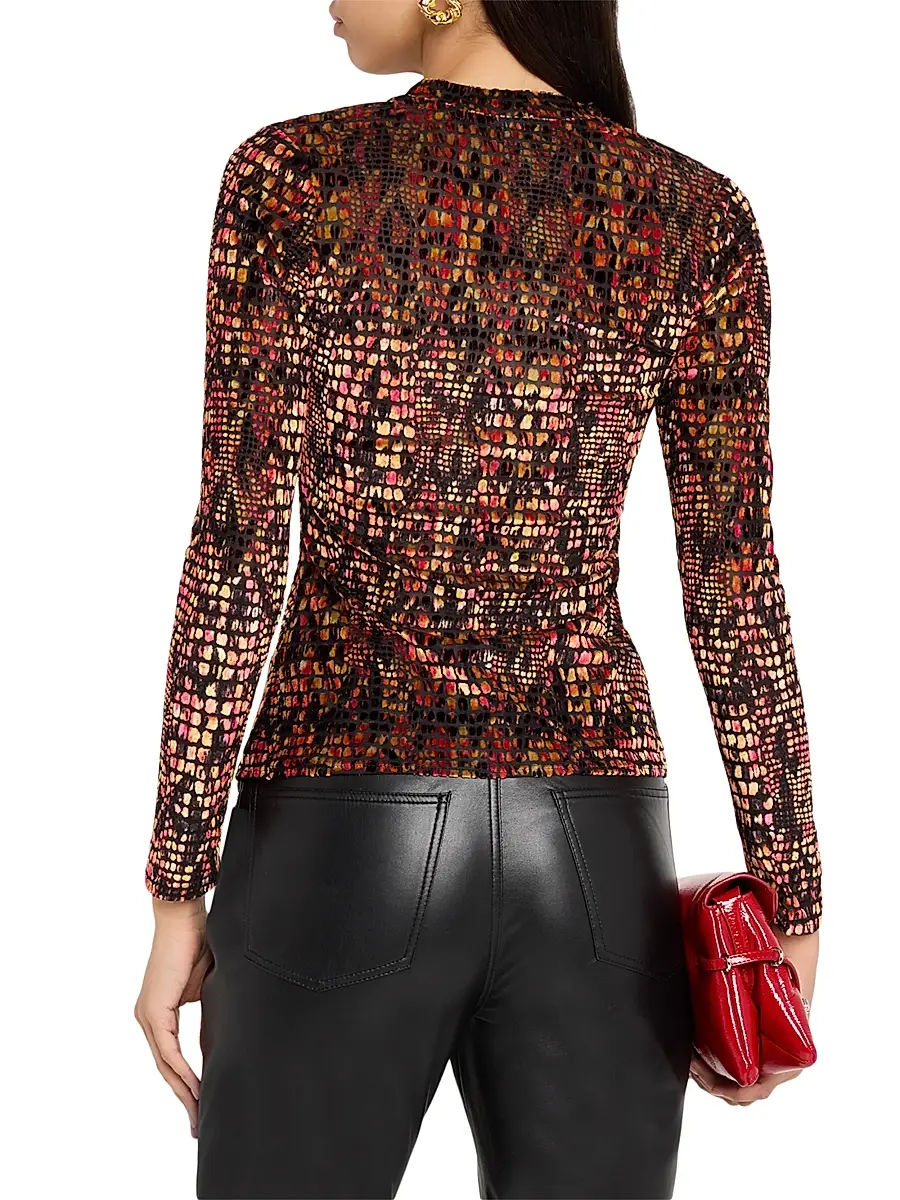 JBQ Women's Hugo Burnout Velvet Top | Thumbnail 4 JBQ Women's Hugo Burnout Velvet Top | Thumbnail 4