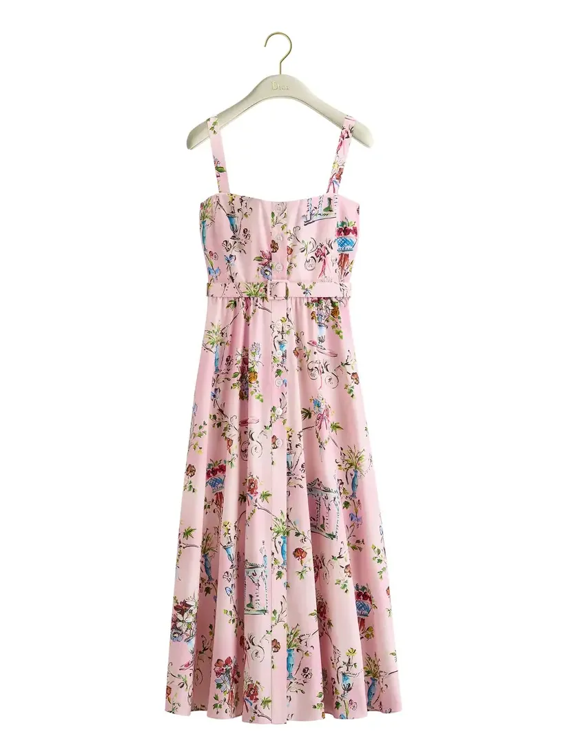 Dioriviera Mid-Length Belted Dress