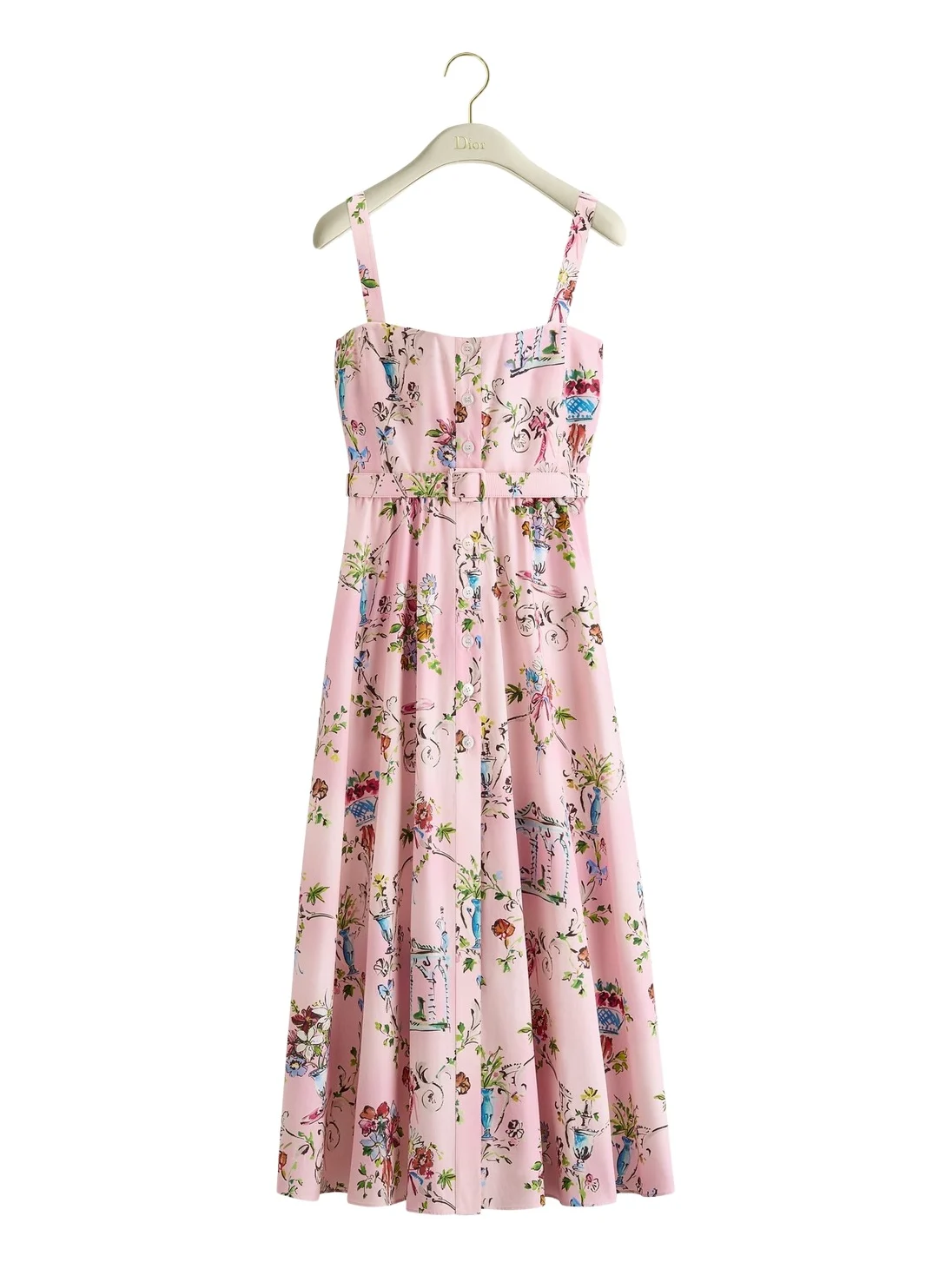 Dior Dioriviera Mid-Length Belted Dress