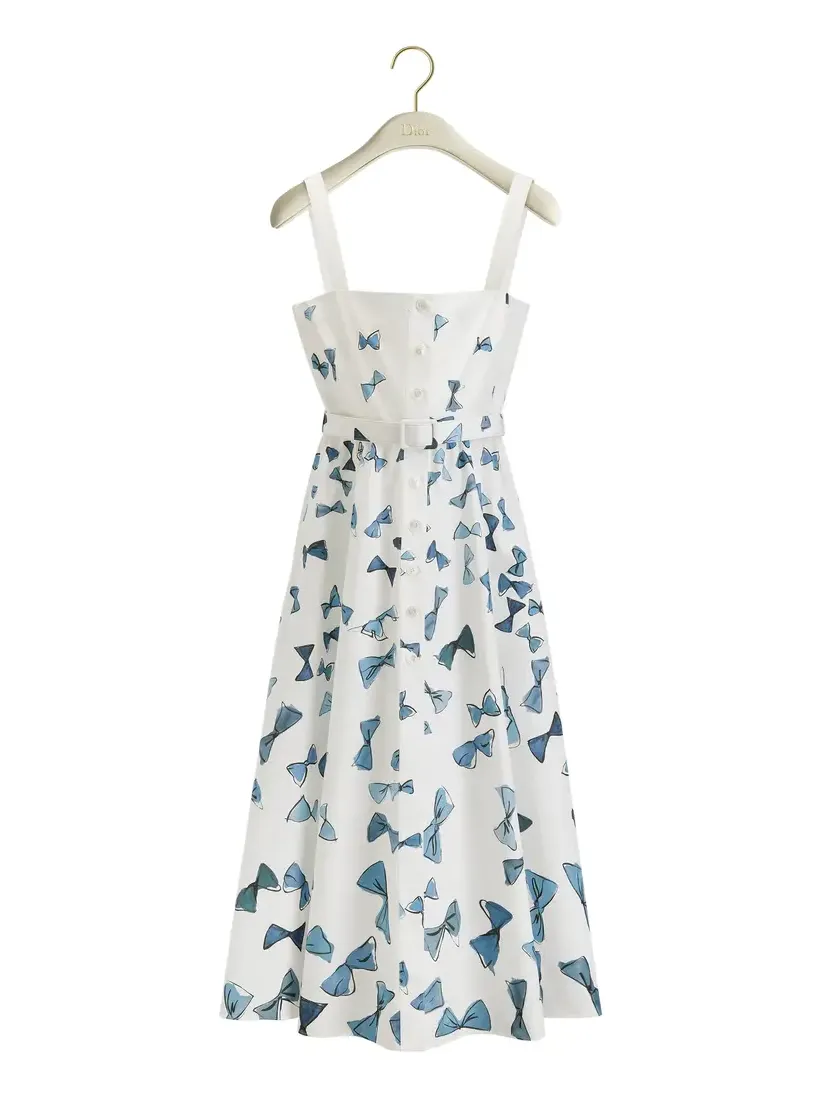 Dioriviera Mid-Length Belted Dress