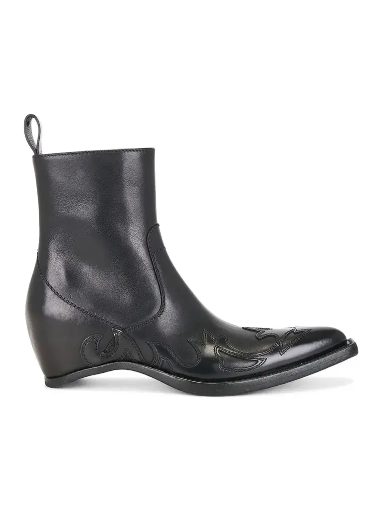 Heel-Less Western Flame Boot
