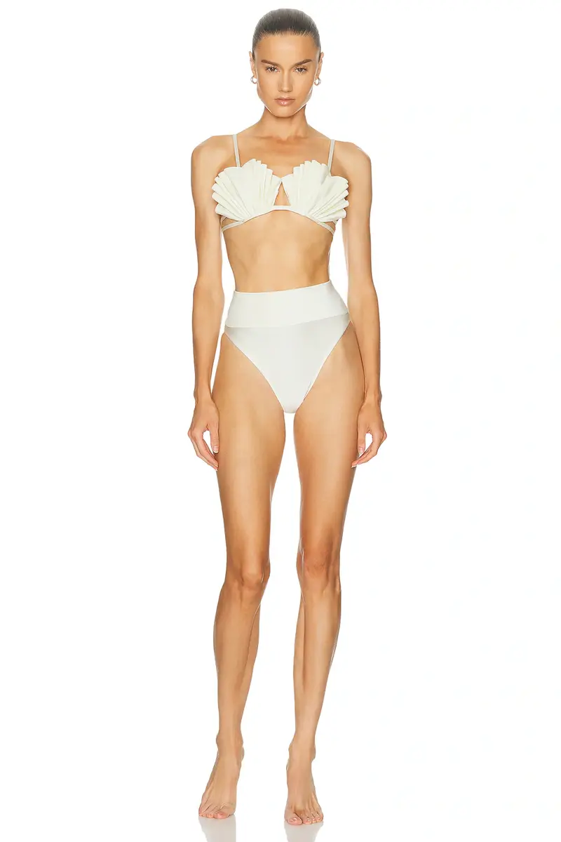 ADRIANA DEGREAS Seashell High Leg Bikini Set | Image 1 ADRIANA DEGREAS Seashell High Leg Bikini Set | Image 1