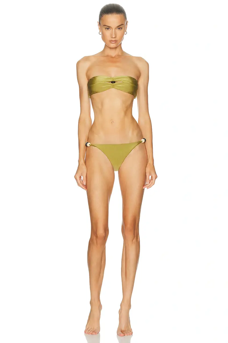 ADRIANA DEGREAS Bandeau Beaded Bikini Set | Image 1 ADRIANA DEGREAS Bandeau Beaded Bikini Set | Image 1